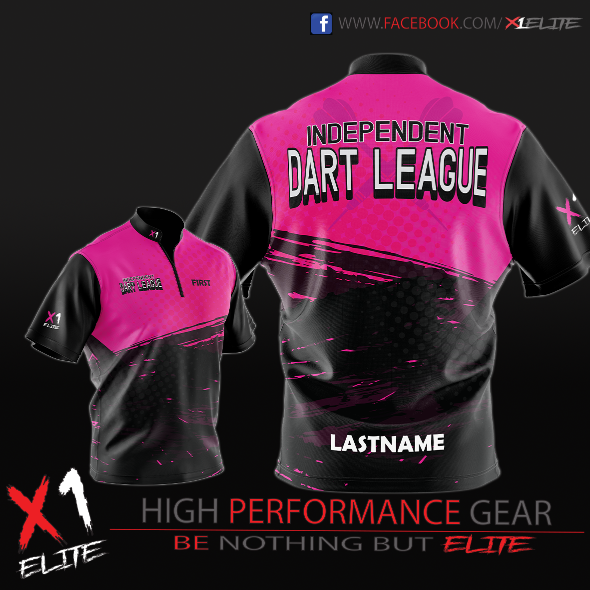 PREMIUM FIT CUSTOM SUBLIMATED JERSEY – CRYPTIC PINK – Rival Ink Design Co